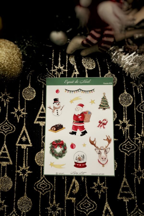Planche de stickers "Esprit de Noël"