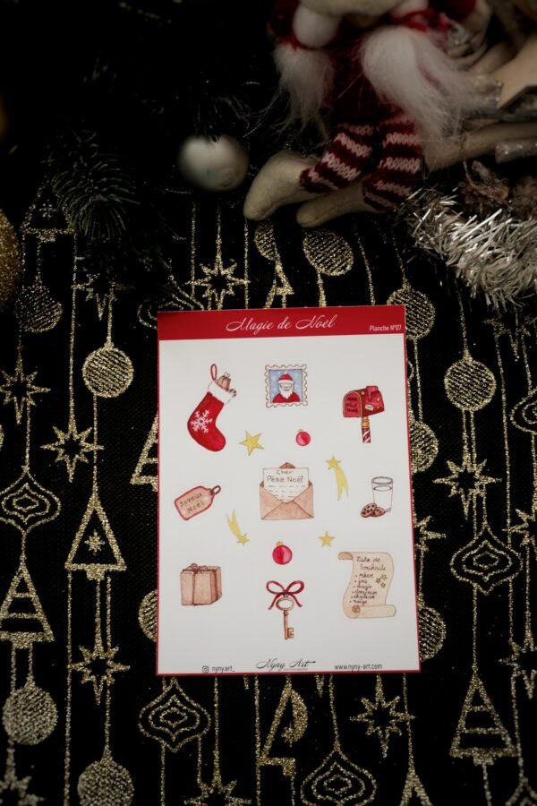 Planche de stickers "Magie de Noël"