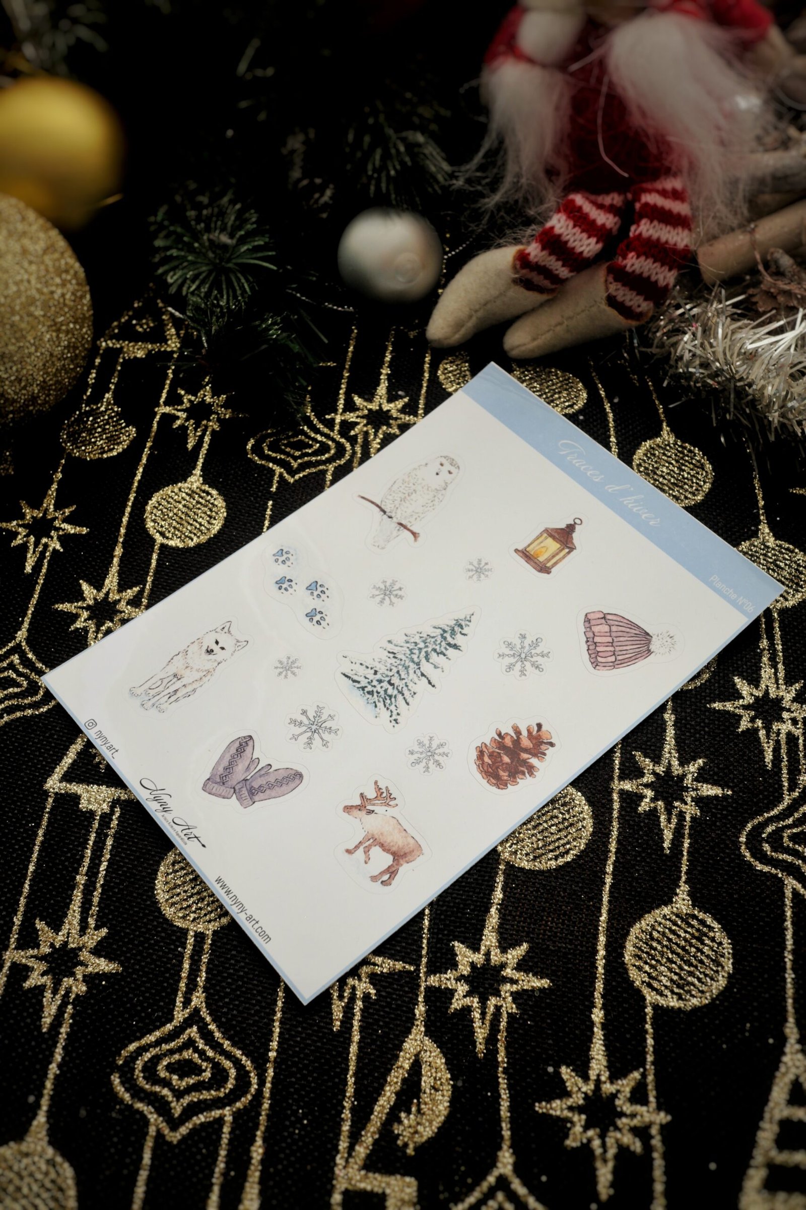 Planche de stickers "Traces d'hiver" – Image 2