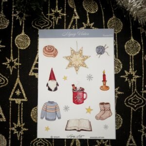 Planche de stickers "Mysig Vinter"